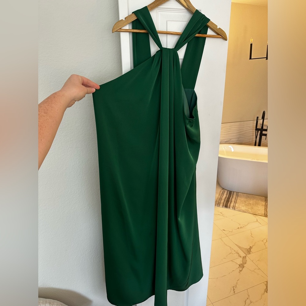 Emerald Green Halter Sheath Dress